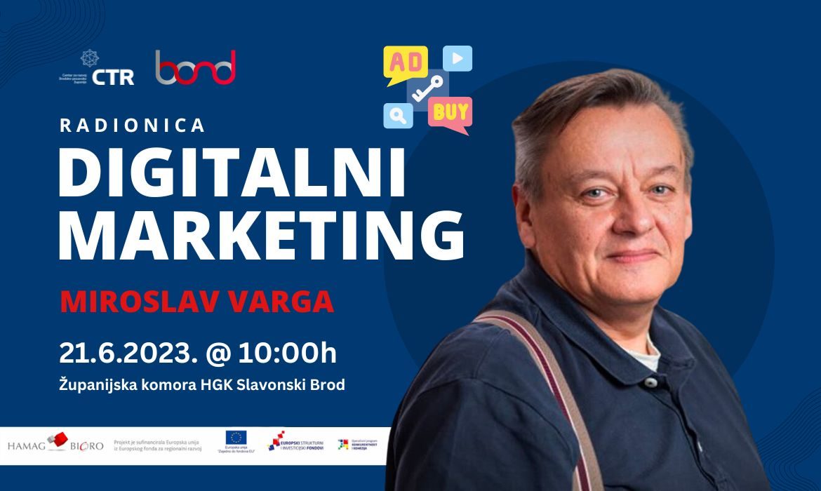 NAJAVA – CTR ORGANIZIRA RADIONICU O DIGITALNOM MARKETINGU